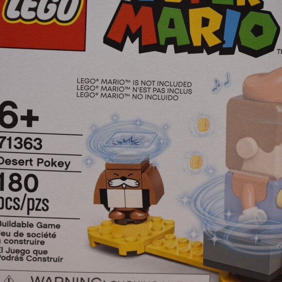 Lego 71363 Desert Pokey 180 Pieces Super Mario Expansion Set Retired New Sealed - Picture 4 of 8